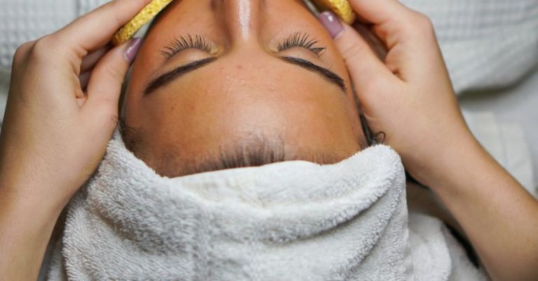 Facial - Woman in White Towel