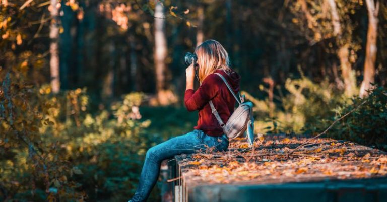 Hobby - Woman Taking Picture Using Camera